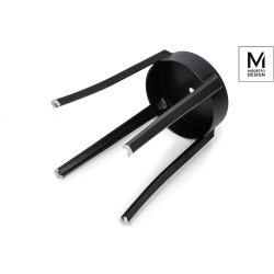 C1070.BLACK MODESTO stołek CALMAR 46 czarny - polipropylen King Home