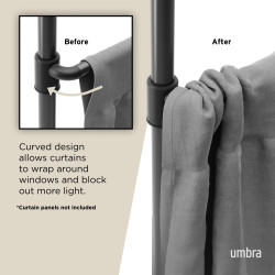 1012718-038UMBRA karnisz ANYWHERE czarny mat King Home