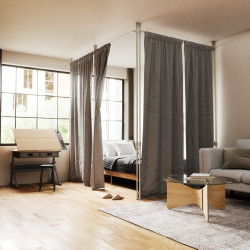 1012718-765UMBRA karnisz ANYWHERE srebrny King Home