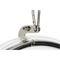 JH-200.L.GREY.17W Fotel wiszący BUBBLE poduszka jasnoszara - korpus akryl, poduszka wełna King Home