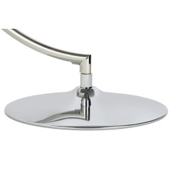 JH-200-1.L.GREY.17W Fotel BUBBLE STAND poduszka jasnoszara - podstawa chrom, korpus akryl, poduszka wełna King Home