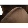 HE-066.D.BROWN.81 Fotel EGG SZEROKI VELVET ciemny brąz.81 - welur, podstawa stal King Home