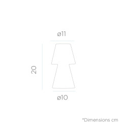 LUMLL020WLNW NEW GARDEN lampa LOLA 20 BATTERY biała King Home