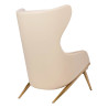 MSE011000304.V03E02 Fotel HAMPTON VELVET beżowy  ekoskóra beżowa - złota podstawa King Home