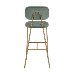 S4523 JADE VELVET RICHMOND krzesło barowe XENIA JADE  VELVET zielony King Home