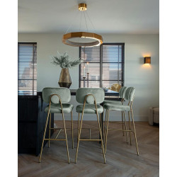 S4523 JADE VELVET RICHMOND krzesło barowe XENIA JADE  VELVET zielony King Home