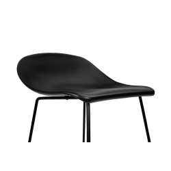 PC-148A Krzesło barowe ROLF czarne 66 cm - polipropylen, metal King Home