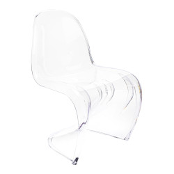 KH010100212 Krzesło HOVER PC transparentne - poliwęglan King Home