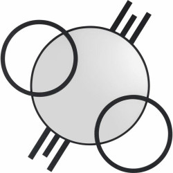 87604KARE lustro ścienne TRIPLE CIRCLE         124x119 cm King Home