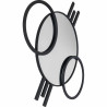 87604KARE lustro ścienne TRIPLE CIRCLE         124x119 cm King Home