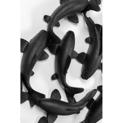 54341KARE dekoracja ścienna SCHOOL OF KOI 160  czarna King Home