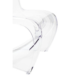 KH010100212 Krzesło HOVER PC transparentne - poliwęglan King Home