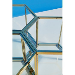 85027KARE stolik kawowy COMB GOLD 45 złoty King Home