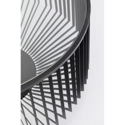 87801KARE stolik kawowy CORINNE 80 czarny King Home