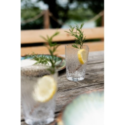 55628KARE szklanka CASCATA 260ml               transparentna King Home