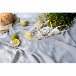 55628KARE szklanka CASCATA 260ml               transparentna King Home