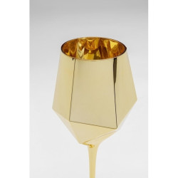 57343KARE komplet 4 kieliszków do wina         DIAMOND 660 ml złoty King Home