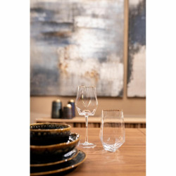 52213KARE komplet 4 kieliszków do wina         DIAMOND RIM 525 ml King Home