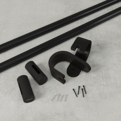 1019395-038UMBRA karnisz BELLWOOD 107 - 305 cm       czarny King Home