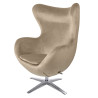HE-066.KHAKI.09 Fotel EGG SZEROKI VELVET khaki King Home