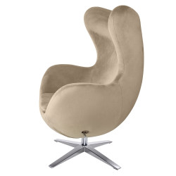 HE-066.KHAKI.09 Fotel EGG SZEROKI VELVET khaki King Home
