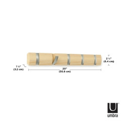 318850-390UMBRA wieszak na ubrania FLIP 5 naturalny King Home