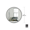 358370-040UMBRA lustro wiszące HUB 94 cm czarne King Home
