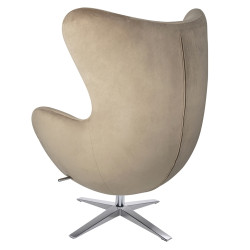 HE-066.KHAKI.09 Fotel EGG SZEROKI VELVET khaki King Home