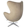 HE-066.KHAKI.09 Fotel EGG SZEROKI VELVET khaki King Home