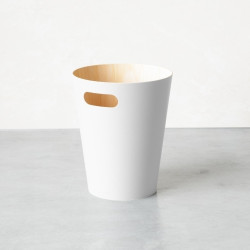 082780-668UMBRA kosz na śmieci WOODROW  - biały King Home