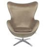 HE-066.KHAKI.09 Fotel EGG SZEROKI VELVET khaki King Home