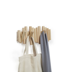 1011471-390UMBRA wieszak na ubrania PICKET RAIL naturalny King Home