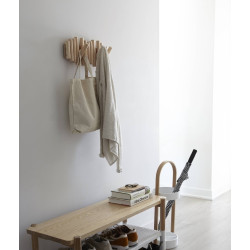 1011471-390UMBRA wieszak na ubrania PICKET RAIL naturalny King Home