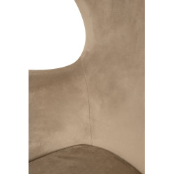 HE-066.KHAKI.09 Fotel EGG SZEROKI VELVET khaki King Home
