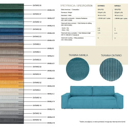 KH1501100206Sofa PILLOW z funkcją spania - I grupa tkanin King Home