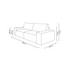 KH1501100206Sofa PILLOW z funkcją spania - I grupa tkanin King Home