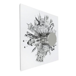 KH1501100258Obraz CRAZY WORLD 180x180 cm King Home