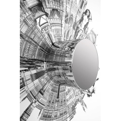 KH1501100258Obraz CRAZY WORLD 180x180 cm King Home