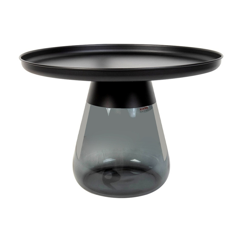 87470KARE stolik BOTTIGLIA SMOKE 60 czarny King Home