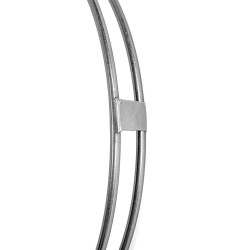 61479KARE zegar CLIP 60 srebrny King Home