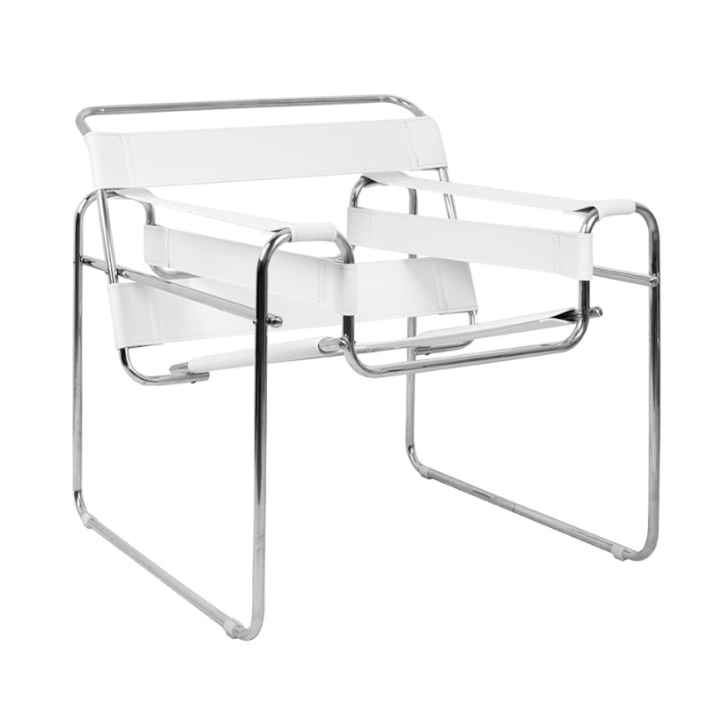 KH1501100302Fotel IVAN biały - ekoskóra King Home