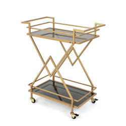 85802KARE barek PYRAMIDS złoty King Home