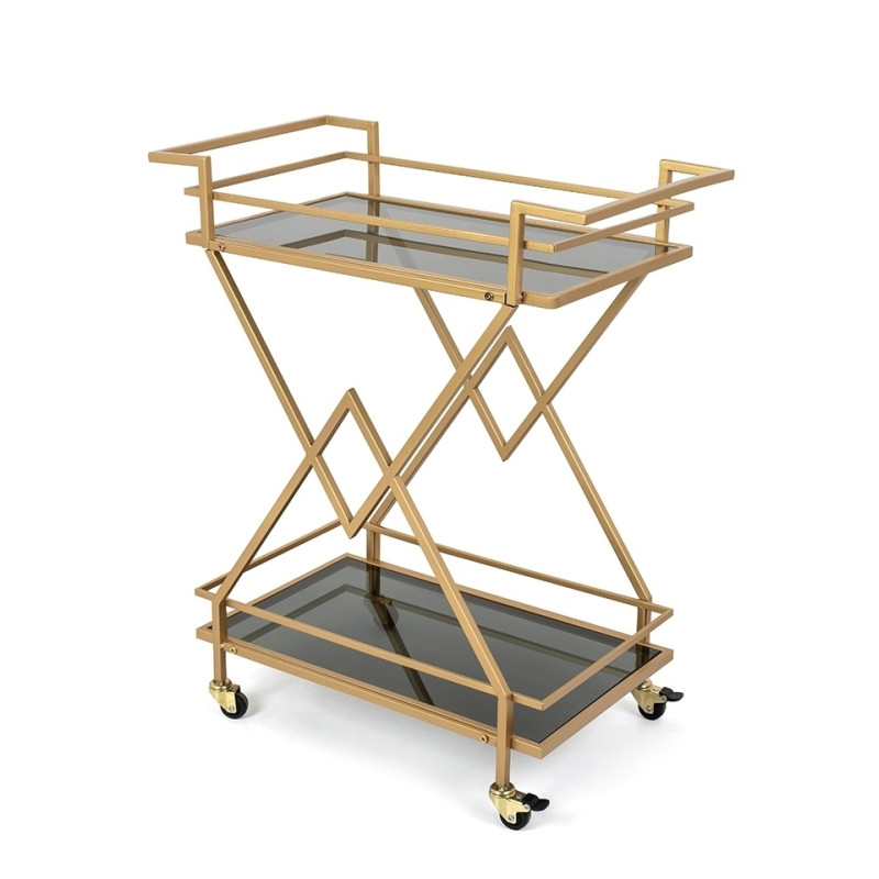 85802KARE barek PYRAMIDS złoty King Home