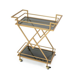 85802KARE barek PYRAMIDS złoty King Home