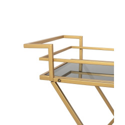 85802KARE barek PYRAMIDS złoty King Home