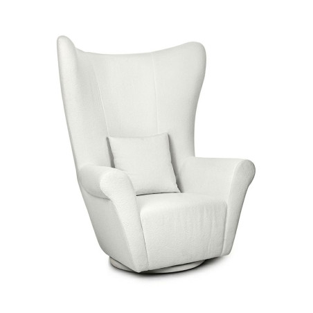 MM001501100349MaMaison fotel obrotowy GROSDOS biały /   chenille King Home