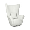 MM001501100349MaMaison fotel obrotowy GROSDOS biały /   chenille King Home