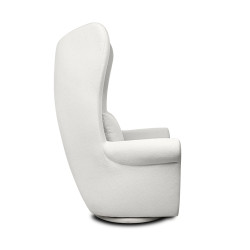 MM001501100349MaMaison fotel obrotowy GROSDOS biały /   chenille King Home