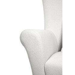 MM001501100349MaMaison fotel obrotowy GROSDOS biały /   chenille King Home
