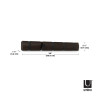 318850-048UMBRA wieszak na ubrania FLIP 5  - czarny orzech King Home